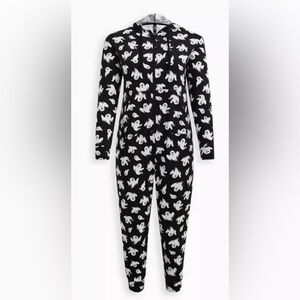 Fleece Hooded Lounge Onesie Ghost